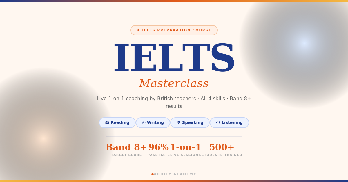 IELTS Preparation Course